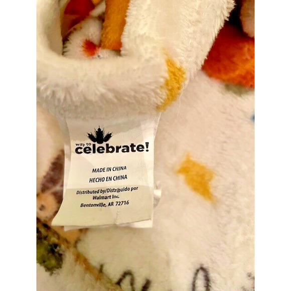 Throw Blanket 50"x 60" Fall Home Decor Soft Polyester Fiber By Celebrate - Picture 4 of 11